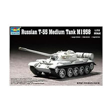 Usado, Kit modelo de modelos trompetistas ruso T-55 tanque mediano M1958 en muy buen estado segunda mano  Embacar hacia Argentina