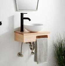 Signature Hardware 18" NADIYA WALL-MOUNT VESSEL SINK VANITY UNFINISHED MAPLE for sale  Shipping to South Africa