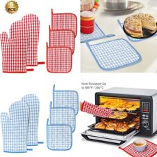 Pacote com 5 suportes para luvas e panelas de forno de cozinha resistentes ao calor tapetes almofadas quentes comprar usado  Enviando para Brazil