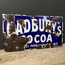 Antique cadbury enamel for sale  WELLINGTON