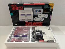 Sistema de consola Super Nintendo SNES completo en caja en caja Super Mario World RARO segunda mano  Embacar hacia Argentina