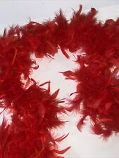 Red feather boa for sale  REDDITCH