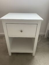White bedside table for sale  WATFORD