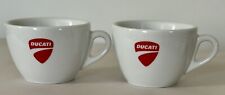 DUCATI 5oz Espresso Cups made in Italy from Italian Hard Porcelain. Set Of 2. for sale  Shipping to South Africa