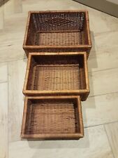 Wicker storage baskets for sale  BEDFORD