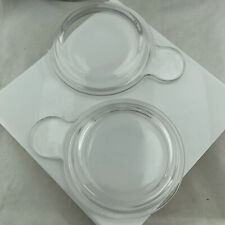 Set of 2 Pyrex Corning Ware Grab It Clear Glass Replacement P-150-C Lids Only segunda mano  Embacar hacia Argentina