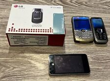 Lot of vintage cell phones BlackBerry Nokia LG UX220 Apple iPod  Not Tested. for sale  Shipping to South Africa