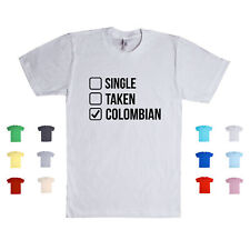 Camiseta unisex de una sola toma con bandera de país con estado de relación colombiana segunda mano  Embacar hacia Argentina