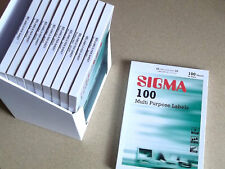 Labels boxed sigma for sale  SAFFRON WALDEN