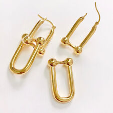 Auténticos Pendientes de Oro 18K Tif cualquier Hardware Herradura 100% Oro Amarillo segunda mano  Embacar hacia Argentina