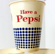 Tamanho Raro-Antigo Década De 1950 9 Fl Oz tem um copo de cera Pepsi Flush E9 Sweetheart Cup Usa comprar usado  Enviando para Brazil