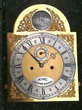 KING OF CHIPPENHAM  12x17  LONGCASE GRANDFATHER CLOCK DIAL+m for sale  Shipping to South Africa