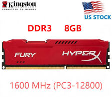 Memoria RAM de escritorio HyperX FURY DDR3 8 GB 16 GB 32 GB 1600 MHz PC3-12800 DIMM 240 pines segunda mano  Embacar hacia Argentina