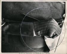 1953 Press Photo rodilleras de cuero y botas de montar pesadas estándares para polo segunda mano  Embacar hacia Argentina
