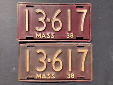 1938 massachusetts license for sale  Hudson