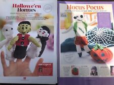 Knitting patterns halloween for sale  RIPLEY