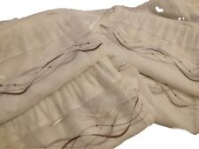 Ivory voile curtains for sale  Shipping to Ireland