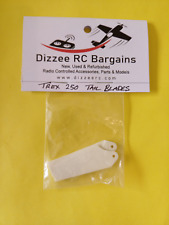 TRex 250 Tail Blades 2pk White for Radio Control Model Helicopters, used for sale  Shipping to South Africa