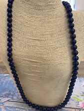 Stunning Vintage Estate 27” Dumortierite Necklace From France. for sale  Shipping to South Africa