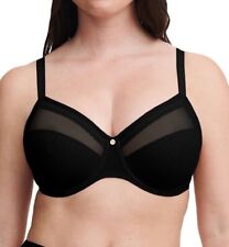 Chantelle 19Q1 Lucie Lace Comfort Full Coverage Underwire Bra Black Size 38DDDD for sale  Shipping to South Africa