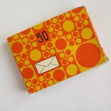 PAQUETE VINTAGE RETRO AMARILLO Y NARANJA con 38 SOBRES BLANCOS C6 segunda mano  Embacar hacia Argentina