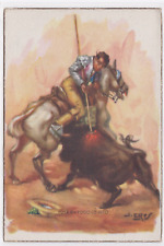 CPSM SPANA BULLFIGHTING POSTCARD PUYA TOP for sale  Shipping to South Africa