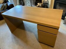 ikea oak desk for sale  WEST BYFLEET