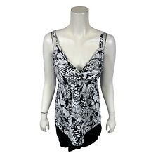 Kim Gravel x Swimsuit For All Tie Front Top and Short Set Onyx Tropical 12 Size comprar usado  Enviando para Brazil