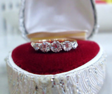 Antique 18ct Yellow Gold & Platinum Old Round European Cut Diamond Eternity Ring for sale  Shipping to South Africa