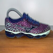 Tênis de corrida Mizuno Wave Prophecy 3 feminino tamanho 6 roxo azul RARO comprar usado  Enviando para Brazil