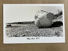 Postcard RPPC White Rock BC British Columbia Giant Boulder Real Photo Canada for sale  Shipping to South Africa