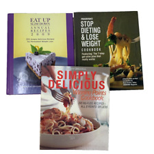 Lote de 3 libros de cocina para bajar de peso y guía de referencia dieta adelgazada segunda mano  Embacar hacia Mexico