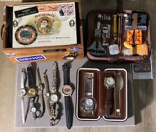Lote de 9 relógios vintage-Tag-Seiko-Timex-Watch/Zippo kit de reparo e 2 caixas de relógio suíço comprar usado  Enviando para Brazil