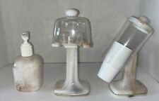 Conjunto de banheiro vintage de mármore plástico escova de dentes e porta-copo para garrafa de sabão comprar usado  Enviando para Brazil