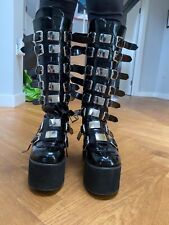 Chunky platform boots for sale  TWICKENHAM