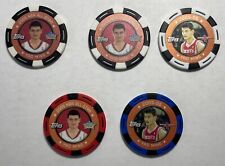 5 fichas de póker Topps NBA Collectors 2005-06 Yao Ming rojo azul y 2 blancas/599 segunda mano  Embacar hacia Argentina