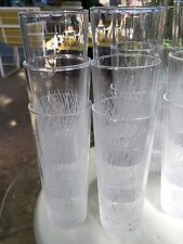 Set 6 Gorgeous Salviati Style Crystal Etched Grass Blown Glass Tumblers Glasses, used for sale  Shipping to South Africa