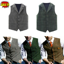 Men plaid waistcoat for sale  UK
