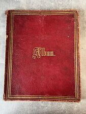Manuscript Handwritten Poetry - 1874 to 1877 - Red Leather Book with Gold Gilt segunda mano  Embacar hacia Argentina