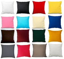 Plain Poly Cotton Cushion Cover Throw Pillow Case Sizes 10"- 24" Sofa Home Decor for sale  Shipping to South Africa