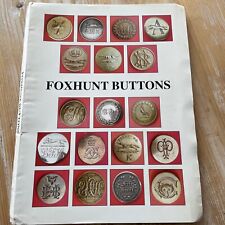 Hunt hunting buttons for sale  NOTTINGHAM