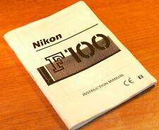 Nikon f100 instruction for sale  DEAL