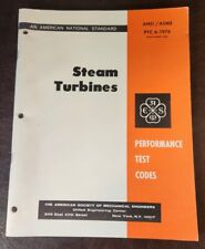 Turbinas a vapor, códigos de teste de desempenho, ANSI/ASME PTC 6-1976, PB/VG+ comprar usado  Enviando para Brazil