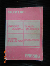 Suzuki gs850 betriebsanleitung gebraucht kaufen  Mittelfeld