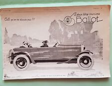 Ballot 1924 advertisement d'occasion  Expédié en Belgium