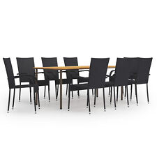 Tidyard 9 Piece Patio Dining Set Acacia Wood Tabletop Table and 8 Chairs N5C8 for sale  Shipping to South Africa