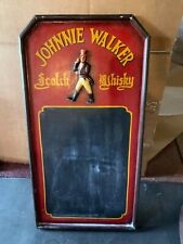 Johnnie Walker Scotch Whisky 3D Black Board Wooden Sign for sale  Shipping to South Africa