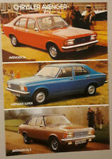 Chrysler avenger leaflet for sale  BOURNE