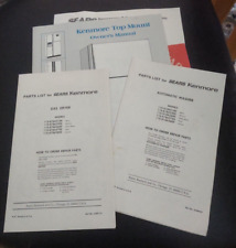 SEARS Kenmore Lavadora Eléctrica Secadora de Gas Lista de Piezas Refrigerador Manual segunda mano  Embacar hacia Argentina