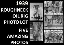 1939 Texas Operários plataforma De Petróleo fotos, campo de poços de petróleo de perfuração Derrick Lote 5 Fotos comprar usado  Enviando para Brazil